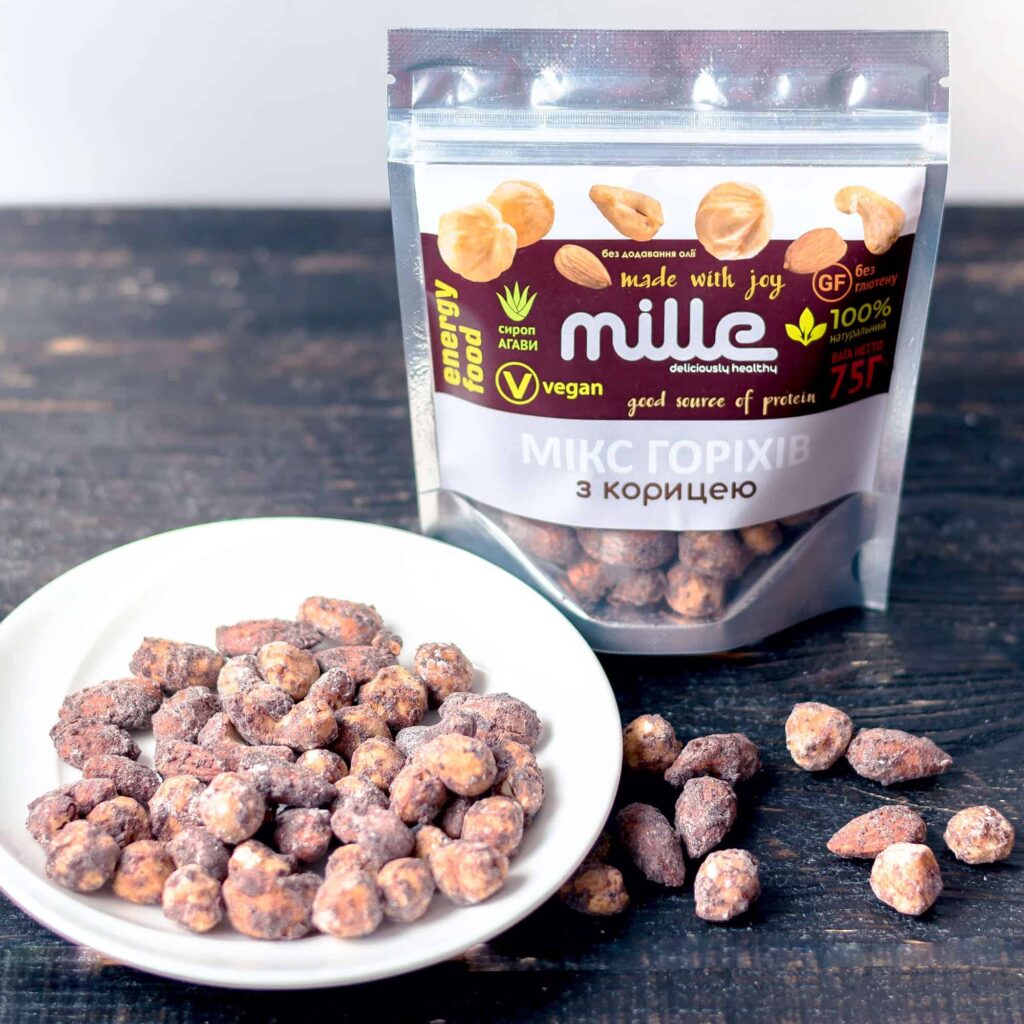 Мікс горіхів з корицею, 75 г