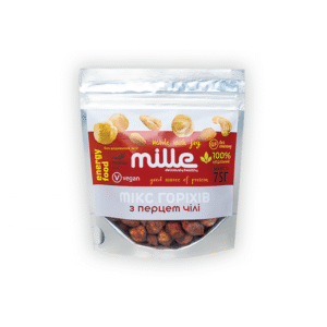 Мікс горіхів з перцем чілі, 75 г